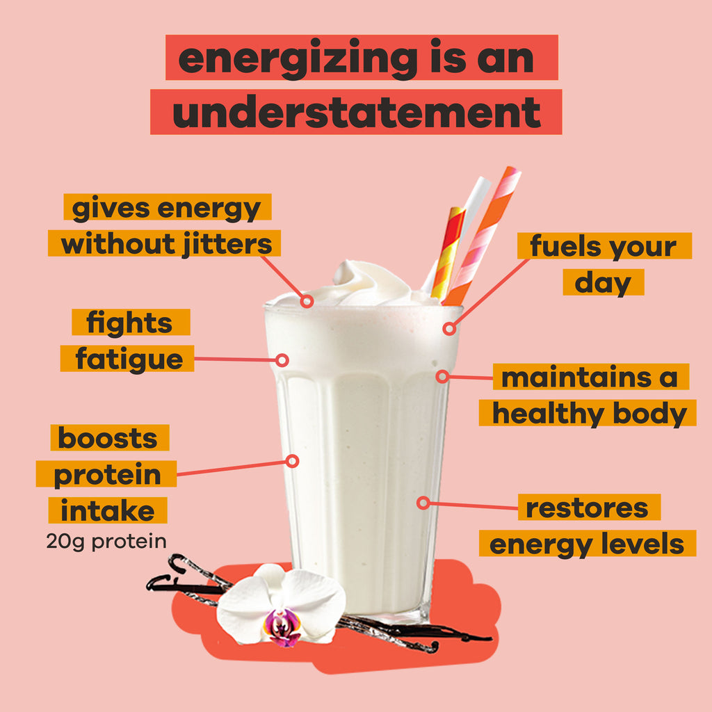 energizing protein creamy vanilla shake 512g