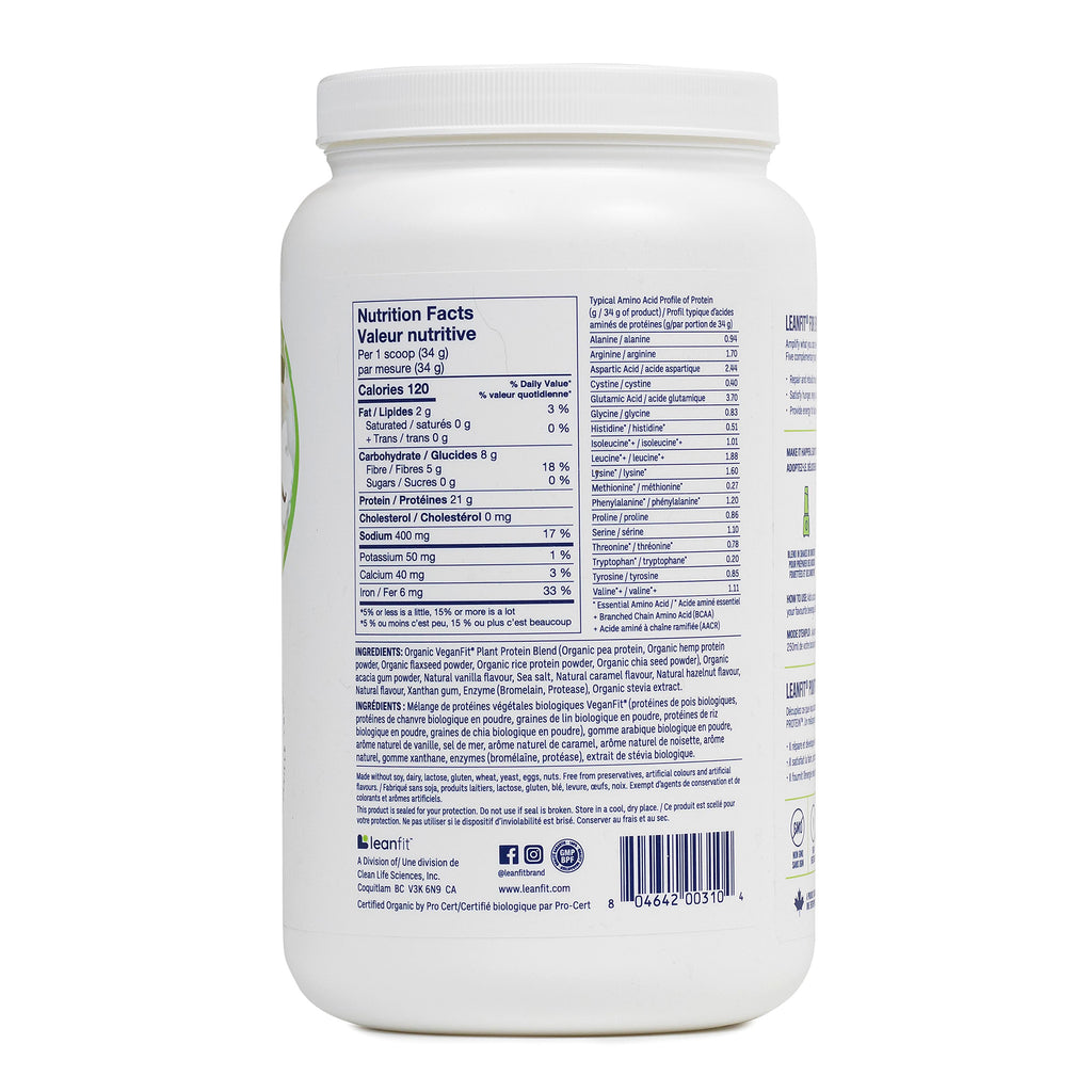 LEANFIT ORGANIC PLANT-BASED PROTEIN™ Vanilla 715g