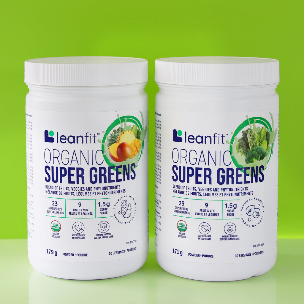 LEANFIT ORGANIC SUPER GREENS™ Tropical Mango 179g